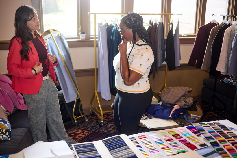 An Accelerate partner sharing products and expertise directly with a participant